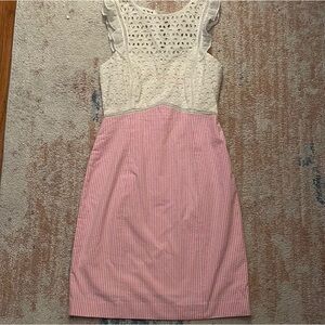 Lilly Pulitzer Pink and White Dress